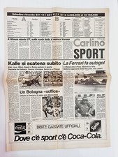 CARLINO SPORT 9 SETTEMBRE 1985 FERRARI-RUMMENIGGE-MILAN-INTER-NAPOLI-ROMA