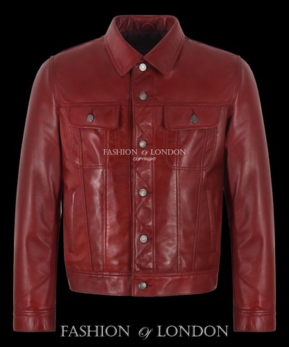 Trucker giacca uomo pelle - giacca,