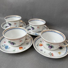 Set di 4 tazze/piattini da tè