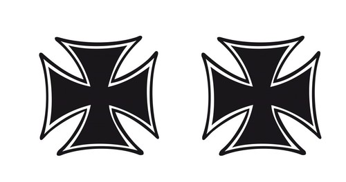 Adesivi decal iron - decal, cross