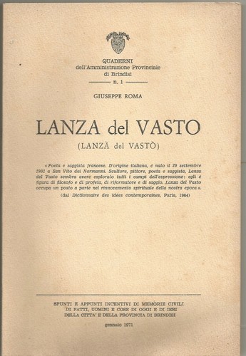Lanza del vasto giuseppe - vasto,