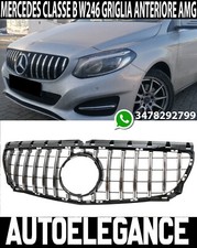 GRIGLIA ANTERIORE MERCEDES CLASSE B W246 11-14 MASCHERINA AMG PROFILI SATINATI