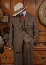 Giacca tuta uomo tweed formale