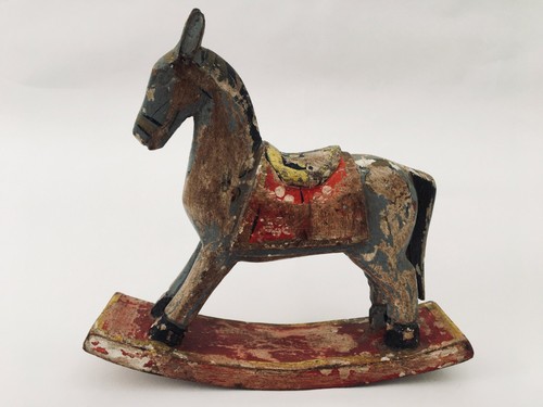 Cavallo legno vintage fatto - cavallo, in