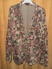 Giacca Cotone Con Fiori  Fantasia Uomo Taglia XL