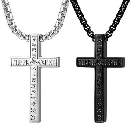Collana uomo croce vichinga