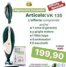 FOLLETTO VK 135 ORIGINALE CON