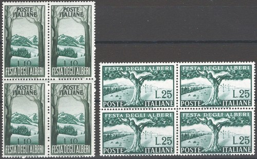 Italia 1951 alberi - serie, n°