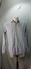 Articolo e3254 camicia uomo Prada celeste a righe, taglia EU39/15.5, ascelle cm5