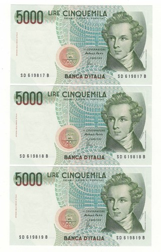 5000 lire bellini decr - 5000, 4