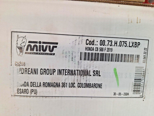Marmitta mivv per honda 500 - per,