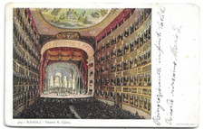 CARTOLINA DI NAPOLI ,TEATRO