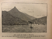 n. 2 incisioni originali d'epoca stampe 1899 Esposizione Como Dervio