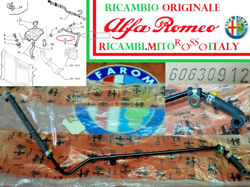 Manicotto tubo radiatore alfa - tubo,
