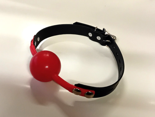 Vera pelle nera rosso 48mm - nera,