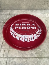 Vassoio in Metallo Pubblicitario Birra Peroni Vintage Pub Bar Raro