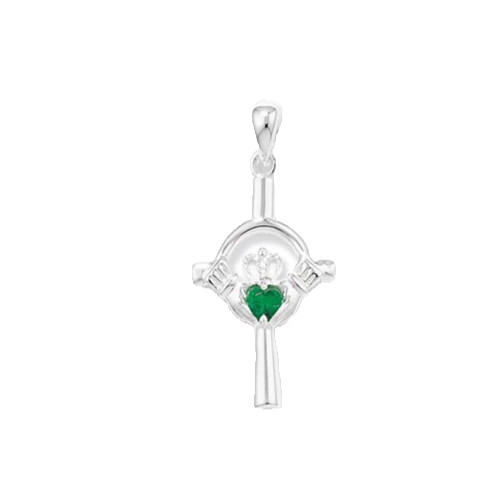 Ciondolo croce claddagh con - ciondolo,