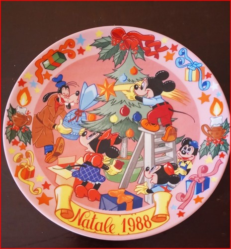 Piatto natale disney 1988 - piatto,
