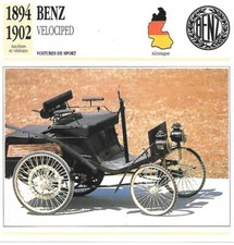 BENZ VELOCIPED & 1894 - 1902 &