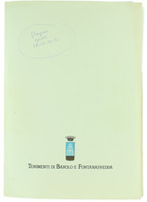 TENIMENTI DI BAROLO E FONTANAFREDDA. Cartella stampa 1992. - 1992