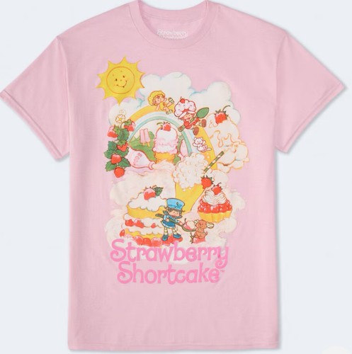 Shirt rosa fragola shortcake - t-shirt,