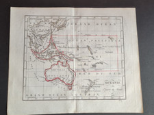 Antique (1821)  French map of