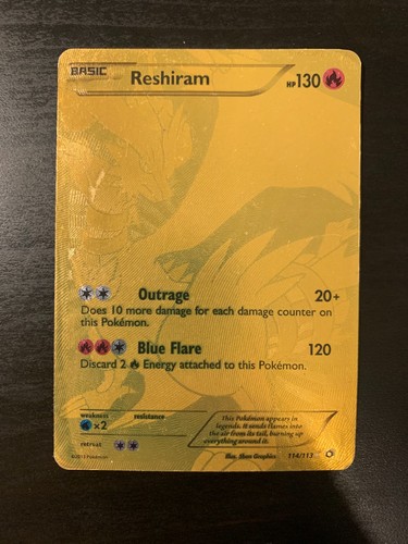 Carte pokémon reshiram - pokémon,