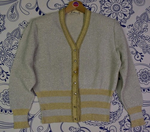 Vintage golfino lamé donna - vintage,