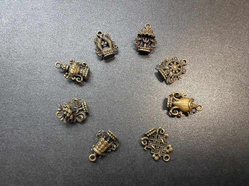 Charms tibetan brass otto - tibetan,