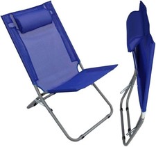 Sedia sdraio spiaggina per spiaggia mare giardino pieghevole oxford con cuscino