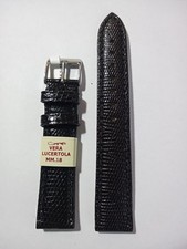 1 CINTURINO PELLE DI VERA LUCERTOLA IGUANA NUOVO DA 18 mm. COLORE NERO