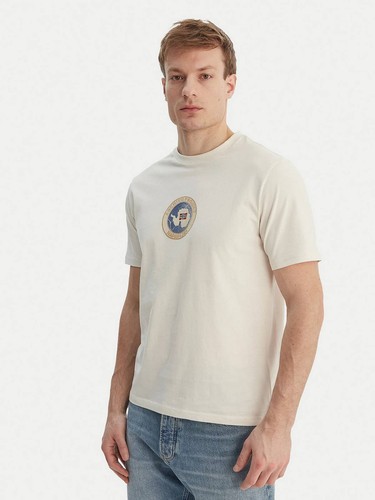 Napapijri tee phos bianco - tee,