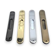 Placca Maniglia ad incasso Per Porta Scorrevole Lunga Cieca Senza Foro Oro Cromo