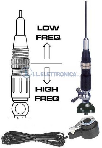 Sirio snake black antenna - 27,