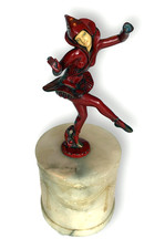 Lampada ballerina JB Hirsch Gerdago Art Deco Pixie base alabastro VENDITA FLASH fino al 24