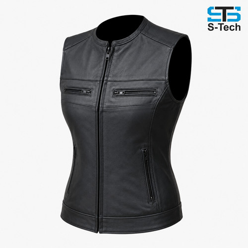 Moto gilet pelle tech st - , s-tech