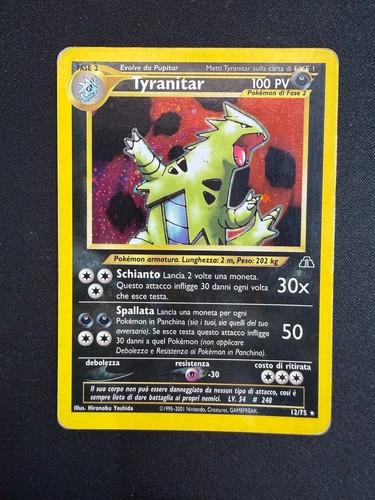 Pokemon tyranitar neo - pokemon, 12/75