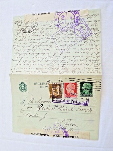 Biglietto storia postale rsi - storia,