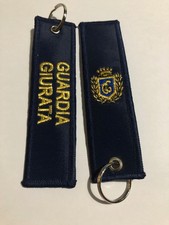 PORTACHIAVI IN STOFFA BLU