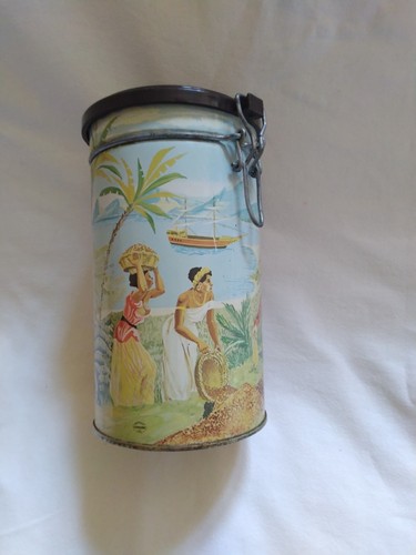 Scatola latta vintage caffe - scatola,