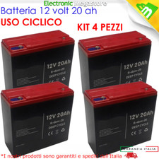 4x BATTERIA PIOMBO 12V 20AH