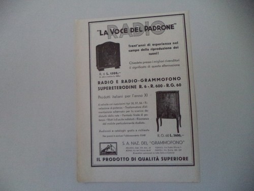 Advertising pubblicità 1933 - pubblicità,