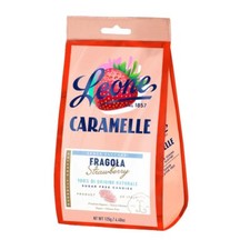 Pastiglie Leone Caramelle Fragola senza zuccheri, 125g