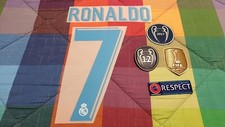 Kit personalizzazione #7 CRISTIANO RONALDO CR7 maglia Real Madrid 2016/2017