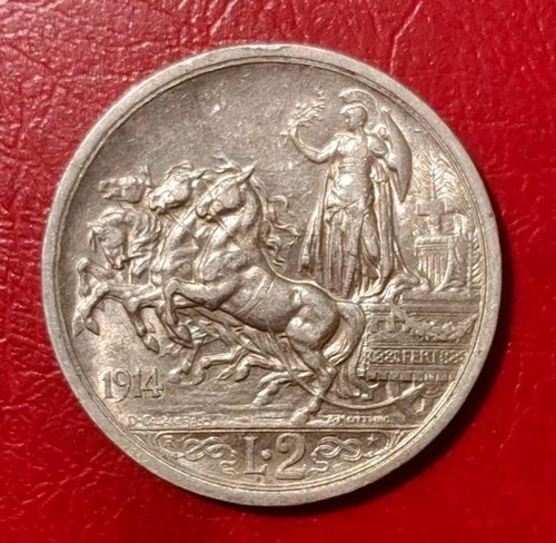 Lire 1914 quadriga briosa - -,