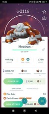 Heatran legendary non - heatran, shiny