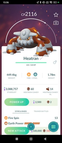 Heatran legendary non - heatran,