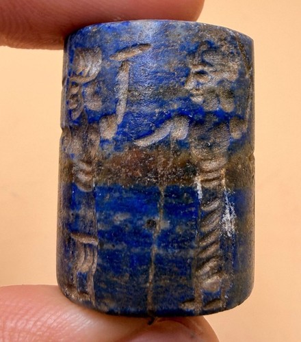 Antico sigillo cilindro - , romano