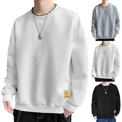 Felpa pullover girocollo uomo