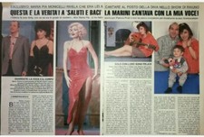 Clippings Valeria Marini Ritagli Di Giornale Anni 90 Novella 2000 Eva Express 